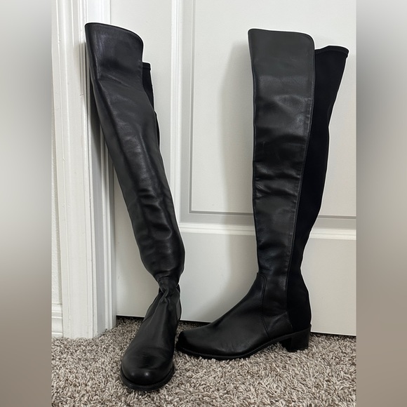 STUART WEITZMAN OVER-THE-KNEE 50/50 RESERVE BOOTS EUC - Picture 3 of 6